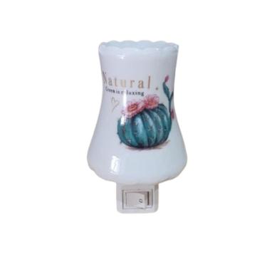 Imagem de Mini Abajur De Tomada Luminária De Cerâmica Bivolt Difusor