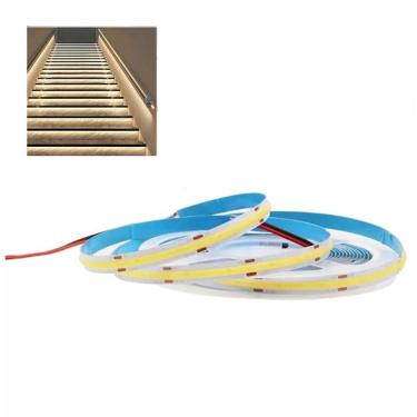 Imagem de Fita LED 4000K COB 12v 5 Metros IP20 18w Teto Rebaixado Perfil Gesso Sanca Espelho Iluminaçao Profissional Residencial Comercial