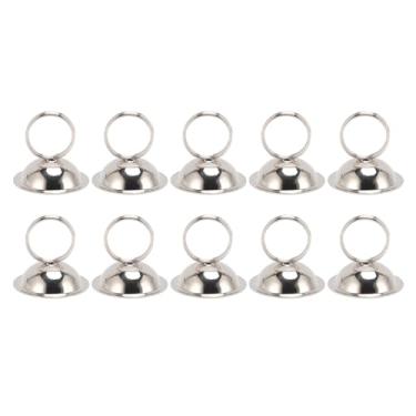 Imagem de MUNEFE 10pcs porta-números de mesa, porta-cartões, porta-retratos de arame para exibir cartões de visita, menus, fotos e outras sinalizações (Prata)