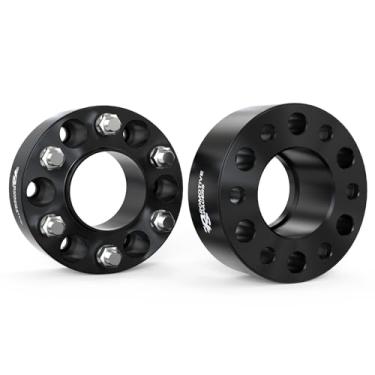 Imagem de Espaçadores de roda 6 x 135 75 mm - espaçadores de roda centralizados CNC forjados CNC M14 × 2,0 pinos e furo de 87,1 mm compatível com Ford F-150 2004–2014, Expedition, Lincoln Navigator, Mark LT | 2