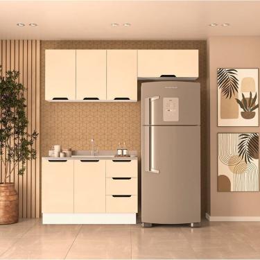 Imagem de Cozinha Completa 3 Peças 224,5cm X 200cm Meena Branco-creme