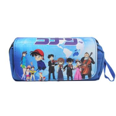 Imagem de Estojo para lápis Detectives Conans Cartoon Anime 20x10x7,5cm