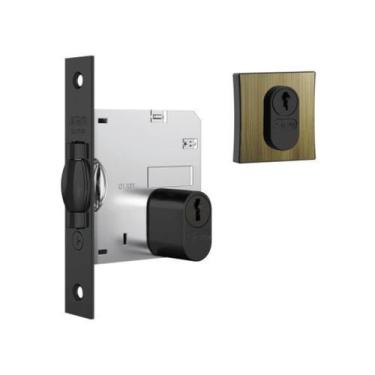 Imagem de Fechadura 1005 Trinco Rolete Roseta Quadrada Antique - Stam