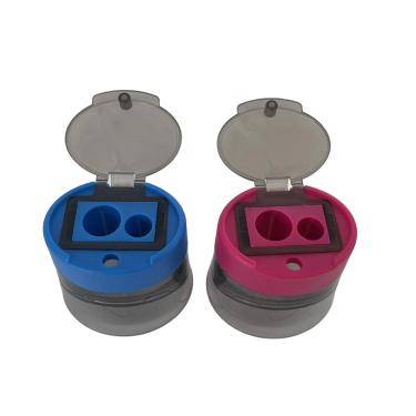 Imagem de Apontador com 2 Furos e Depósito Azul ou Rosa Sortido School Basics