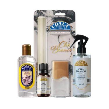 Imagem de Kit 4 Coala Chá Branco Essência 10ml, Difusor 100ml, Limpador 120ml, O