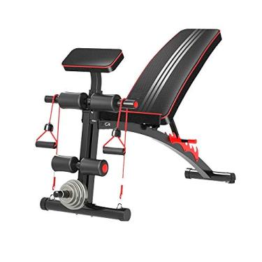 Imagem de Banco pequeno para halteres, banco de halteres auxilia pássaros banco de halteres banquinho cadeiras fitness com dispositivo de extensão de perna haltere fitness