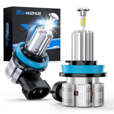 Imagem de TechWizHub H 11 lâmpadas de neblina, branco frio com lâmpadas de ventilador, IP68 impermeável, Plug and Play, pacote com 2