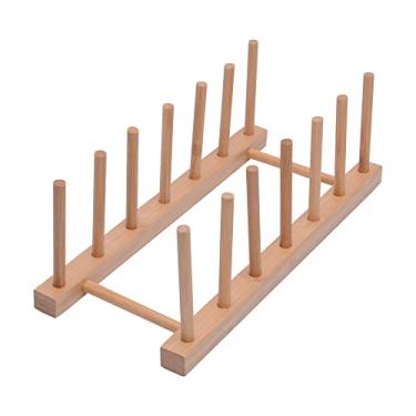 Imagem de Mimo Style Suporte Escorredor Para 07 Pratos, Feito de Bambu 100% Ecológico.Perfeito Para Exibir e Organizar Seus Pratos Ou Para Secar Louça. Elegante, Resistente e Durável, BM19162