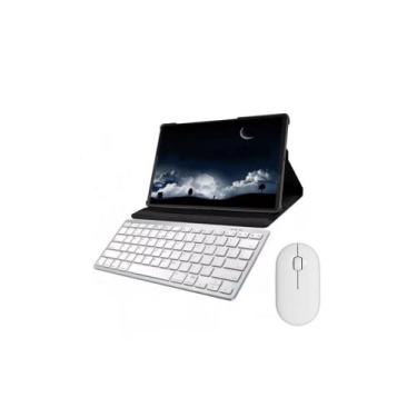 Imagem de Capa com teclado bluetooth + Mouse bluetooth para tablet Samsung Galax