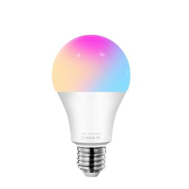 Imagem de AVATTO WiFi Lâmpada inteligente, lâmpada LED E27 RGB regulável, controle remoto por aplicativo Smart Life, controle de voz para Alexa Google Home