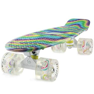 Imagem de MEKETEC Skate Adulto Mini Cruiser Completo Crianças Skates Jovens Prancha para Meninos Meninas Iniciantes Crianças Adolescentes 55,88 cm (Sereia)