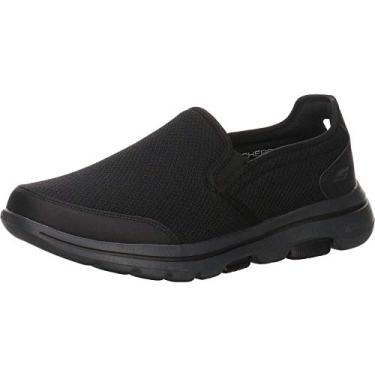 Imagem de Tênis masculino Skechers Gowalk 5 - Delco sem cadarço, Preto, 11.5