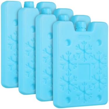 Imagem de Milisten 4 Unidades De Bolsas De Gelo Condicionadores De Ar Portáteis Bolsas De Gelo Anti-Vazamento Refrigerador Lancheiras Refrigerador Freezer Refrigerador Compartimento