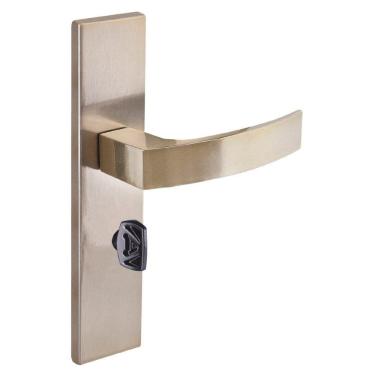 Imagem de Fechadura Banheiro Espelho S40 Latonado Quadratta Curva Aliança