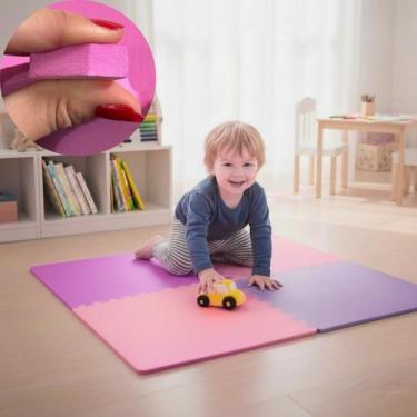 Imagem de Kit 8 Placa EVA 50x50 10mm Tapete Tatame Manta Borracha Piso Emborrach