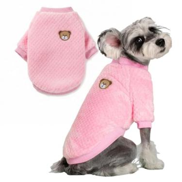 Imagem de Suéter de flanela para cães pequenos, médios, grandes, gatos, animais de estimação, todas as raças, suéter macio e quente para gatos, filhotes, casacos de inverno, acessórios