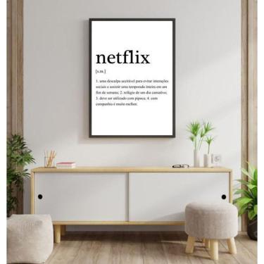 Imagem de Quadro Decorativo Significado Netflix 45X34Cm
