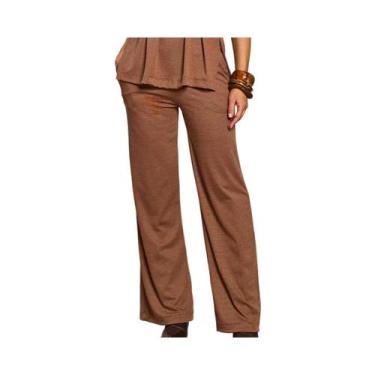 Imagem de Calça Doce Trama Feminina Social 106275 Cafe, 106275, Cafe, Mascavo, G