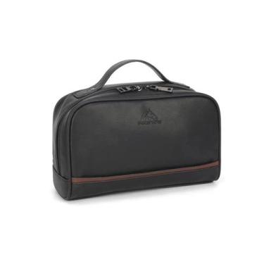 Imagem de Necessaire Unissex Em Couro Polo King Preto Forro Poliéster