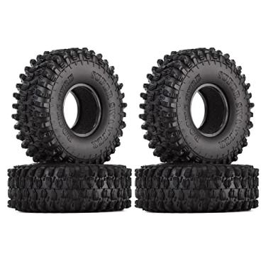 Imagem de 4 Pneus RC Crawler de 4,7 polegadas de diâmetro externo, pneus de 1,9 polegadas para Axial SCX10 90047 SCX10 III AXI03007 Traxxas TRX-4