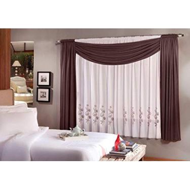 Imagem de Cortina Para Janela De Malha Estampada 2,00 x 1,80 - Monte Carlo