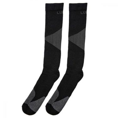 Imagem de Meia de Compressão Lurk Cano Longo Preto/Chumbo