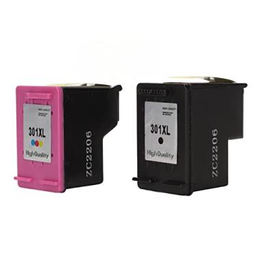 Imagem de Substituição de 2 Unidades 301XL Color + Black Cartridge para Impressoras 4500 Deskjet 1000 1056 1510 1512 1010 1055 OfficeJet 4630 Series