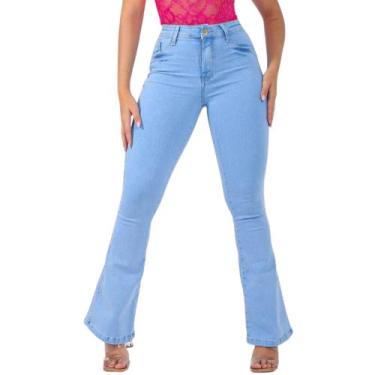 Calça Jeans Feminina Cintura Alta com Lycra - Look Nobre Jeans - Calça Jeans  Feminina - Magazine Luiza