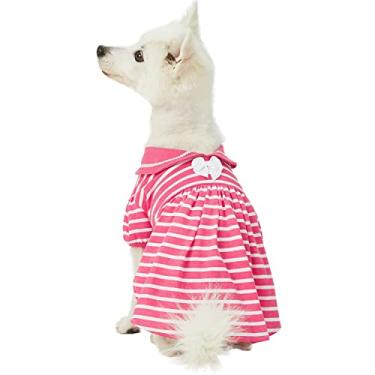 Imagem de Coleção Blueberry Pet 10+ Padrões Feitos Bem Floral – Coleiras para Cães, Arreios, Correias, Vestidos ou BrinquedosBlueberry Pet Dress - Back Length 12"