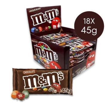 Imagem de M&Ms Chocolate Ao Leite Mars Kit 18 Unidades De 45G