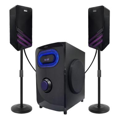 Imagem de Micro System Caixa Som Bluetooth Rgb 1000w Rádio Fm Usb Aux Bivolt Xtrad XDG-94