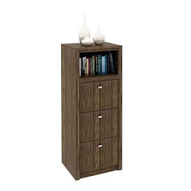 Imagem de Gaveteiro para Pasta Suspensa com 3 Gavetas Multimóveis Cr25026 Nogal