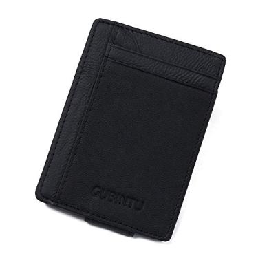 Imagem de TOKSHOP Carteira Couro Legítimo Masculina Slim Pequena Porta Cartões Cédulas Documentos