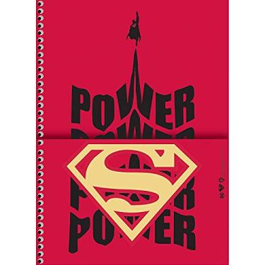 Imagem de Caderno Universitário Superman - 80 Folhas com Bolsa e Adesivos - Pacote com 4