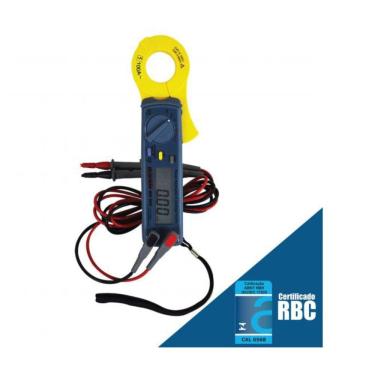 Imagem de Alicate Wattímetro Digital  Corrente Tensão Pontência Ativa 0,5W A 9,999kW 7 Faixas Wd-950 Portátil Estojo Certificado