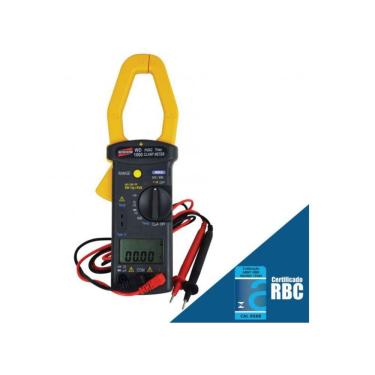 Imagem de Alicate Wattímetro Digital Tensão Corrente Diodo Resistência Capacitância Hold Wd-1000 Portátil Instrutherm Certificado