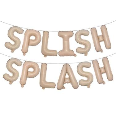 Imagem de Splish Splash Birthday Decoration Boy Splish Splash Birthday Bash Party Supplies Splish Splash Birthday Balloons Pool Birthday Party Decoration Balloons (SPLISH SPLASH Caramel)