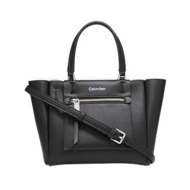Imagem de Calvin Klein Bolsa transversal com compartimento triplo gala, Preto/prata, One Size