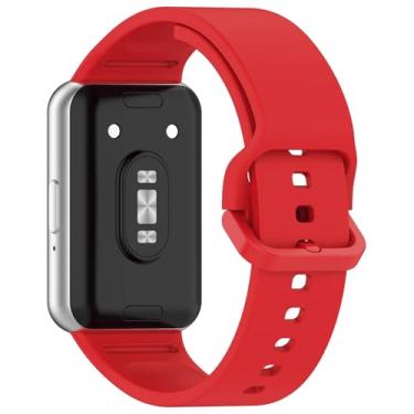 Imagem de Pulseira Moderna LTIMPORTS, compativel com Relógio Galaxy Fit 3 Sm-R390 (Vermelho)