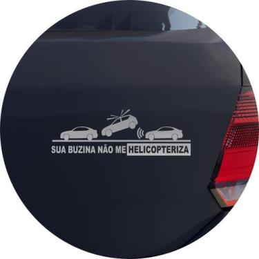 Imagem de Adesivo de Carro Sua Buzina Não Me Helicopteriza - Melhor Adesivo, Pra