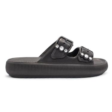 Imagem de Chinelo Usaflex Feminino Slide Plataforma Poofy Eva Fivela Brilho AL4401