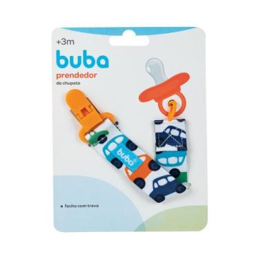 Imagem de Prendedor de Chupeta Buba 3+ Meses Carrinho 1 Unidade