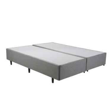 Imagem de Base Cama Box Herval Queen Meditare, 39x158x198 cm, Grafite