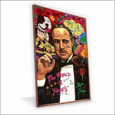 Imagem de Quadro Poderoso Chefão Canvas Sem Vidro - Center Molduras, 90x60 Caixa