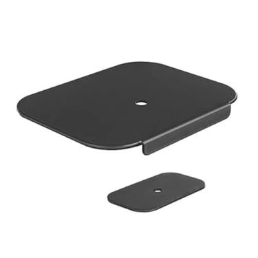 Imagem de Mount Plus MP-XMA-06 Placa de reforço para montagem em monitor de aço para mesa fina e de vidro | Outras mesas frágeis | Placa de suporte de aço para a maioria dos suportes de monitor C instalação de braçadeira na cor preta