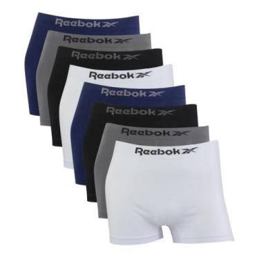 Imagem de Kit 8 Cuecas Reebok Boxer Classic Microfibra Sortido, GG, Sortido