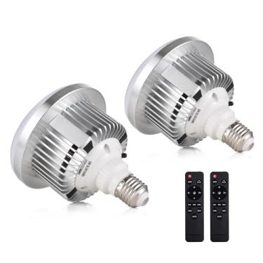 Imagem de Lâmpada LED de 85 W, Eficiência Energética 3200K-5500K Brilho Ajustável Lâmpada de Montagem E27 Com Controle Remoto para Estúdio de Fotografia Home Warehouse Office Hotel (2
