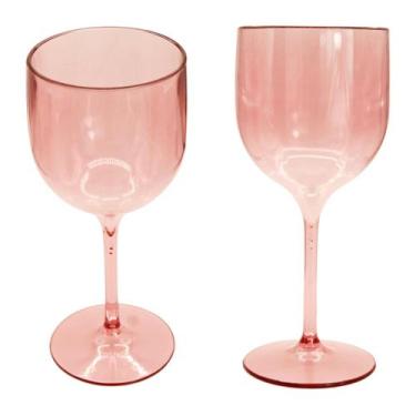 Imagem de Taça De Vinho De Acrílico Cristal 280ml kit 10 Festas Aniversario enfe