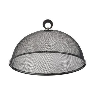 Imagem de Tela Protetora p/ Alimentos de Metal Preta Lyor 30x12cm