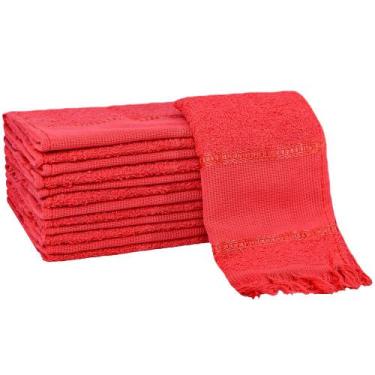 Imagem de Kit 12 Toalhas Social Bordar Ponto Cruz Escola De Mão Perfeito Estilo,